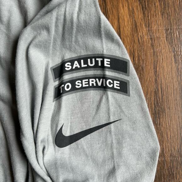 NWT Nike Jets Salute to Service Shirt Mens S NFL Long Sleeve Tee Gray Military - Picture 4 of 8